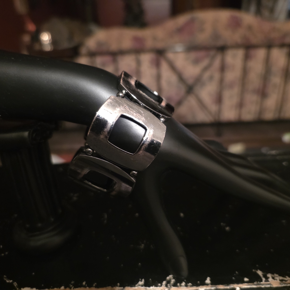 Silver and Black Bracelet